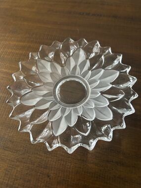 Vintage Mikasa Crystal Bowl “Tulips Satin" Collection by Walther